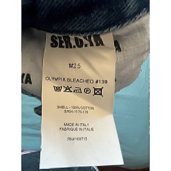 SER.O.YA LEX LOW RISE SHORTS, BLEACHED, DISTRESS, OLYMPIA BLEACHED - Picture 10 of 10